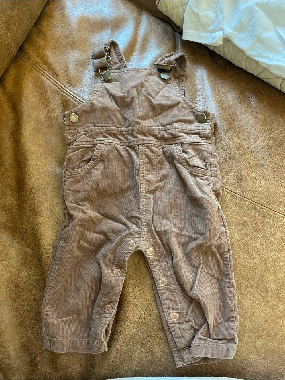 Angel Dear Brown Toddler Corduroy Overalls